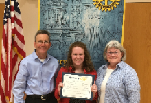 April MPHS Rotary Student of the Month