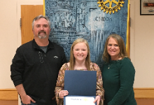 December MPHS Rotary Student of the Month