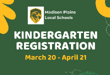 Kindergarten Registration dates